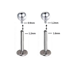 Joyería <span class=keywords><strong>de</strong></span> Perforación Corporal <span class=keywords><strong>de</strong></span> <span class=keywords><strong>Titanio</strong></span> G23 <span class=keywords><strong>de</strong></span> Grado Implante, con Rosca Interna, para Tragus, Cartílago, Hélix, Personalizable al por Mayor - Product Image 4