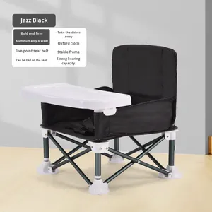 Chaise haute bébé transfrontalière pliable et portable pour camping et extérieur, avec structure en plastique, sans assemblage, <span class=keywords><strong>hauteur</strong></span> réglable, 2-4 ans - Product Image 5