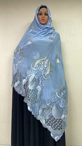 SE-56X 2024 Nouvelle Arrivée Châle de Mariage en Coton Brodé de Dentelle Femme Châle Africain <span class=keywords><strong>Abaya</strong></span> Dubaï Grands Voiles <span class=keywords><strong>Foulard</strong></span> Hijab - Product Image 2