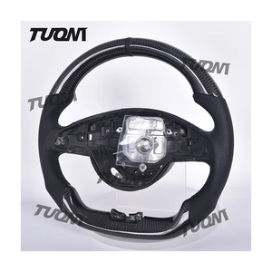 คาร์บอนไฟเบอร์<span class=keywords><strong>พวงมาลัย</strong></span>สําหรับ Mercedes Benz <span class=keywords><strong>W124</strong></span> W221 W166 C300 E Class C350 CLAS550 W203 W210 W204 - Product Image 1