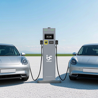OCPP 2.0.1 Level 2 EV-Ladegerät mit Kreditkartenleser Doppelsteckdose 7kW 22kW AC Pay-as-you-go EV-Ladegerät Unterstützt ISO15118