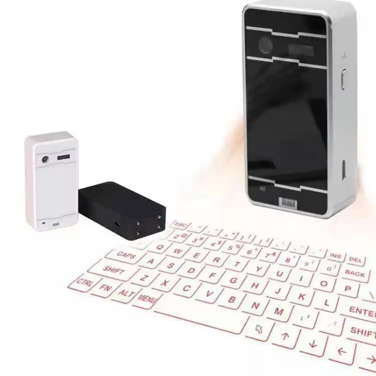 Laser virtual teclados para computador sem fio, celulares teclados para pc sem fio mini sem fio teclado de tablet para iphone