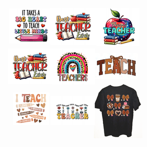 Transfer DTF personalizzati per insegnanti, taglia adulto 11 pollici, decalcomanie termoadesive per abbigliamento, all'ingrosso per T-shirt e capi d'abbigliamento - Product Image 2