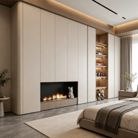 Armoire de chambre sur mesure de style européen pour adulte, avec tiroirs, pour l'organisation gain de place dans le couloir de la maison