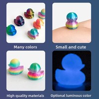 Nuevo 2026: Mini Patito Adorable de Impresión 3D PLA, Modelo Microscópico, Decoración Animal, Juguete de Paisaje, Luminoso, Bolsa Sorpresa, Maternidad