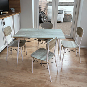 Modern 4-<strong>Chair</strong> Farmhouse Eco-friendly Foldable Dining Room Set Dining <strong>Table</strong> <strong>and</strong> <strong>Chairs</strong> <strong>for</strong> <strong>Sale</strong> - Product Image 5