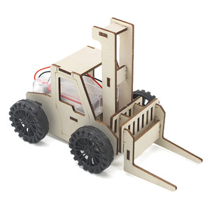 Kit de Manualidades de Madera STEM, Proyectos de Construcción Científica DIY, Modelo de Montacargas Versión Básica Sin Baterías - Product Image 3