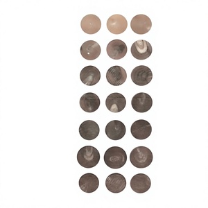 Eco-Friendly 4-Holes Horn <b>Buttons</b> Brown Square Pattern Beaded Flatback Light Brown Customizable Colors Promotional Garments - Product Image 6