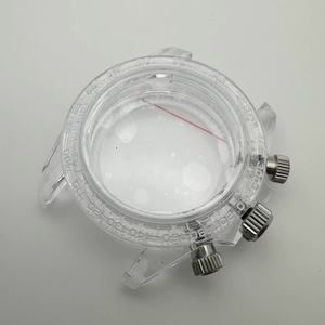 Nouvelles pièces de modification de montre, boîtier de montre en caoutchouc de 40 mm, verre acrylique compatible avec le mouvement VK63 - Product Image 3
