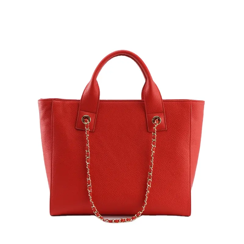 Custom Fashion Tote Bag genuine Leather women Shoulder Handbags vegan luxury ladies Top Handle handbag