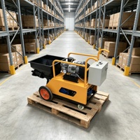 Machine à projeter du mortier électrique efficace 220V avec pulvérisation uniforme pour les grands projets de murs de bâtiments