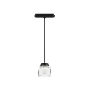 New Trend DC48V Magnetic Hanging Track Light System Comercial Led Track Light Surface Recessed Pendant iluminação fornecedores