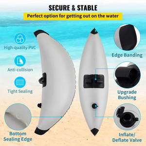 Professional PVC Inflatable Kayak Outrigger Stabilizer <b>Float</b> Kit Sidekick Arms for Canoe <b>Fishing</b> Boat - Product Image 4