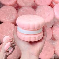 Jouet Squishy Mignon en Forme de Biscuits Sandwich, à Rebond Lent, Mousse Multi-couches, Adhésif, à Presser à la Main, Anti-stress