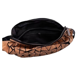 Bolsa cintura <span class=keywords><strong>de</strong></span> <span class=keywords><strong>corcho</strong></span> para hombres: bolso <span class=keywords><strong>de</strong></span> cadera impermeable para exteriores, correa cruzada ajustable, ideal para senderis - Product Image 5