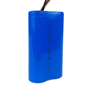 2s1p 14500 li 6.<span class=keywords><strong>4v</strong></span> 600mah קיבולת נטענת ליתיום lifepo4 3000 מחזורים 6.<span class=keywords><strong>4v</strong></span> סוללה 14500mah עבור 3000 - Product Image 6