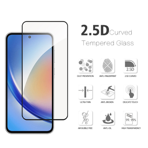 Film protecteur d'écran en verre trempé pour té<span class=keywords><strong>l</strong></span>éphone portable 2.5D 9H pour Samsung Galaxy A06 A16 A26 A36 A56 A76 - Product Image 2