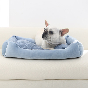 Cojín Protector de Muebles para Mascotas, Extraíble, de Terciopelo, 50*37cm, para Perros y Gatos, Cama Moderna y Relajante con Tapete de Sofá, Diseño Sólido - Product Image 1