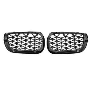 Grille de pare-chocs avant en matériau ABS pour <span class=keywords><strong>BMW</strong></span> Série 3 E46 2002-2005 Grille automatique noire brillante - Product Image 3
