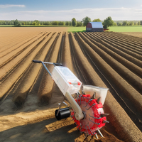 HPF-5 Nouveau Produit Semoir Manuel Pousse-Main pour Arachides Riz Maïs Équipement de Plantation à Semoirs Transparents Avec CE