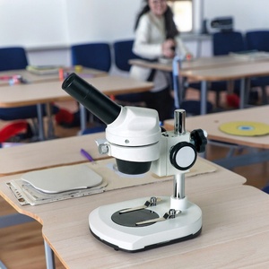 AS-T1 monoculaire éducatifs usage étudiant stéréo microscope avec fixe objectif 2x et Corps En Métal - Product Image 2