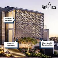 Revêtement en alliage d'aluminium moderne de haute qualité pour les murs extérieurs des bâtiments, ignifuge et imperméable pour les centres commerciaux et les villas