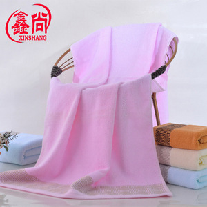 Xinshang Bath Towel 70x140 Cm Checkered Pattern Pure Cotton Thickened Rectangle Gift Use - Product Image 3