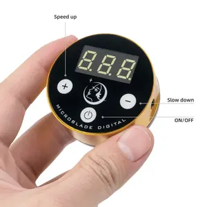 Stylo TattooMachine Rotatif Pour Maquillage Permanent Sourcils Lèvres MTS Microblading Kit avec Push-in Type Aiguilles microblading machine - Product Image 4