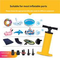 Pompe à air manuelle multifonctionnelle pour ballons, bateaux pneumatiques, ballons de yoga, matelas gonflables et bateaux gonflables - Vente en gros
