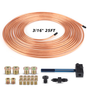 Kit de mangueras de freno Cnspeed, tubo de cobre de 3/16 pulgadas y 25 pies con accesorios para reparación y reemplazo - Product Image 5