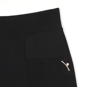 Black Color Womens Trousers Casual Pants Fine Workmanship Wholesale Direct Sales Bottom Casual Office Casual Lady Pants