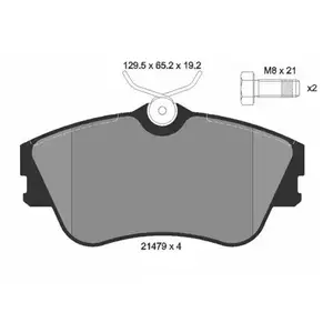 ISO 9001/ts 16949 E-mark Wholesale OEM Auto Car Brake Pad For VW Eurovan 701698151D