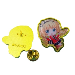 Broche de Metal con Personaje de Anime, Hebilla de Mariposa de Aleación de Zinc Dorada, Regalo Unisex, Pin de Moda - Product Image 5