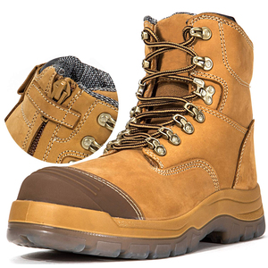 Bottes de travail en cuir à embout d'acier, chaussures de sécurité pour hommes, chaussures de sécurité pour le travail - Product Image 1