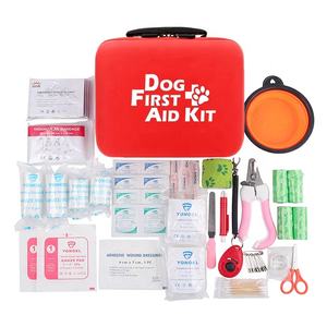Kediler ve köpekler için ilk yardım kiti aile Pet tıbbi EVA ilk yardım kiti taşınabilir acil yara bakım kiti EVA - Product Image 2