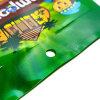 Op maat gemaakte gravure bedrukte PET+CP driezijdig gesealde hitteverzegelde vochtbestendige Mylar verpakkingstas voor voedsel met transparant venster