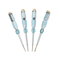 Testeur de tension CA HannaH avec clip de poche, tournevis et douilles, modèle 318, 145 mm, 18 g, 40Cr, fente, 80V-500V