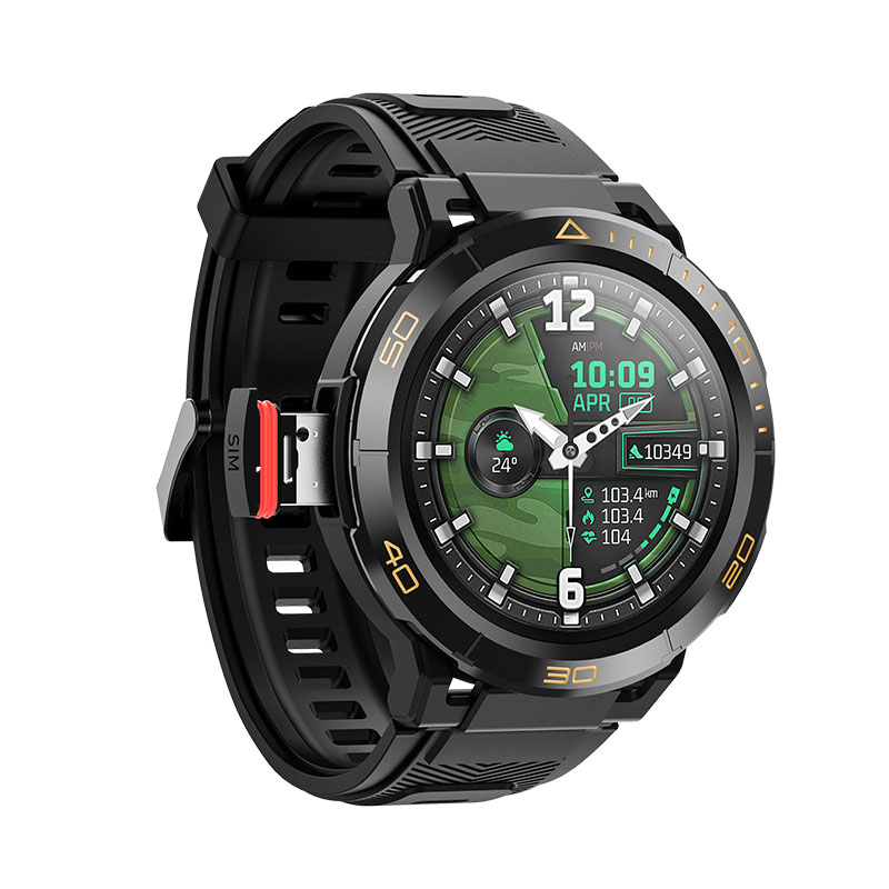 UNIWA DM300 4G чипсет LTE WiFi GPS Android Smart Watch телефон с сим картой и камерой 1) 1,43 дюймов круглый IPS сенсорный экран