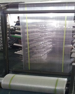 Rollos de tela tejida PP transparente Rollos de hojas tejidas de polipropileno para empacar <span class=keywords><strong>ropa</strong></span> usada - Product Image 5