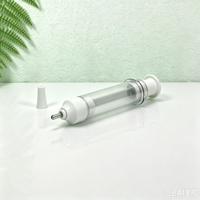 Flacon seringue sans air en plastique AS 10 ml, distributeur à pompe rechargeable, emballage cosmétique vide pour sérum, vitamine C, essence