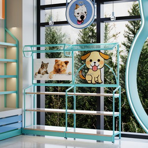 Supermercado comida para mascotas juguetes perchero <span class=keywords><strong>tienda</strong></span> estantes de exhibición serpiente contador <span class=keywords><strong>tienda</strong></span> emergente diseño encantador color <span class=keywords><strong>azul</strong></span> para <span class=keywords><strong>tienda</strong></span> de mascotas - Product Image 3