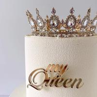 Nouvelles couronnes en strass tendance, diadèmes, décorations de gâteaux, diadème de mariée, couronne de cheveux de mariage, décoration de gâteaux