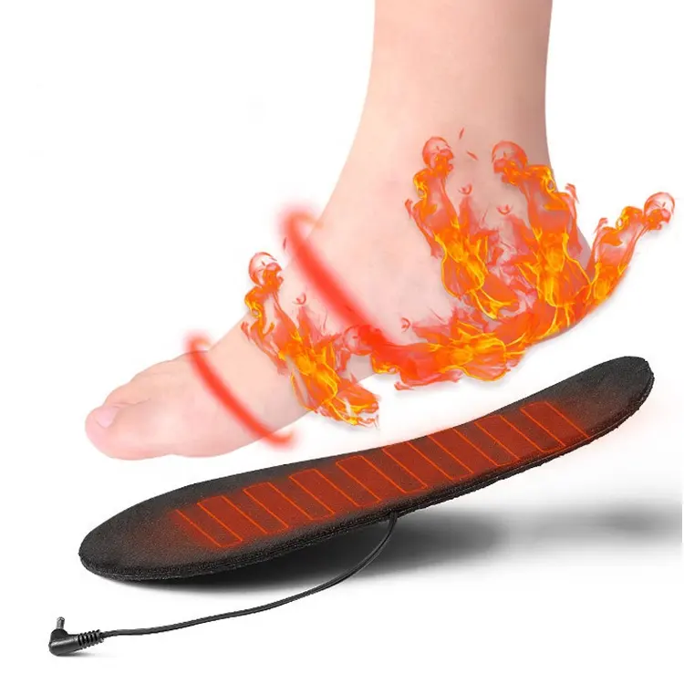 Winter Electric Foot Warming Pad Usb Charge Operated Heating Shoe Sole Not Battery Heated Shoe Insoles