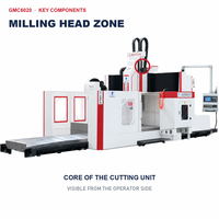 Centre d'usinage à portique GMC6020 avec système CNC pour pièces de construction navale
