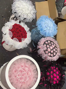 11CM eco-friendly motivo animale con perline Tulle rifiniture in pizzo Lolita in Organza con bordi da festa abbigliamento borse decorazione floreale - Product Image 3