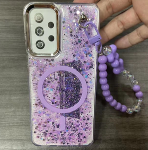 Fundas de Celular TPU con Patrón Magnético Impreso de Fábrica BAILI para Samsung A32 A16 S26, Cubierta de Teléfono Elegante con Cadena de Corazones - Product Image 6