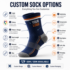 Calcetines Acolchados para Correr, Antiampollas, Punta Sin Costuras, Absorben <span class=keywords><strong>la</strong></span> Humedad, para Verano, Muestra Gratis, Altamente Personalizables - Product Image 5