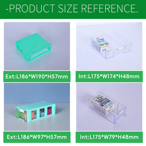 Cajones transparentes duraderos de fácil montaje, módulos de almacenamiento de plástico, organizador ajustable, armario y caja de almacenamiento de escritorio - Product Image 5