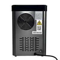 Máquina de Hielo Eléctrica Portátil de Acero Inoxidable, Pequeña, Enfriada por Aire, para Uso Doméstico, en Hoteles, al Aire Libre o Comercial