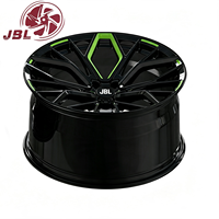 Nouvelles jantes monobloc forgées 16-24 pouces noir brillant multi-rayons en alliage d'aluminium léger pour tuning de berlines sportives, coupes et supercars